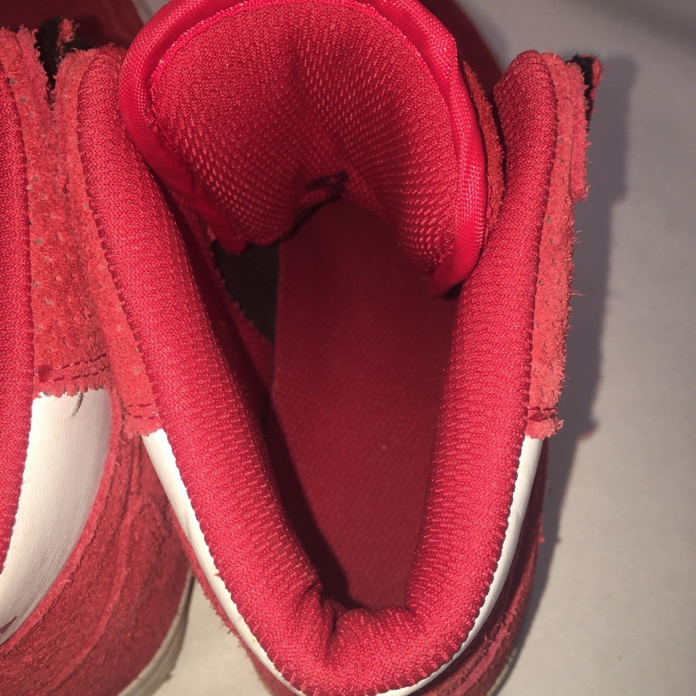 Supra Vaider Shoes Size 8 Red All Suede High Top Skate Sneakers Read Description - Picture 12 of 16
